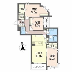 グラン東伊場の物件間取画像